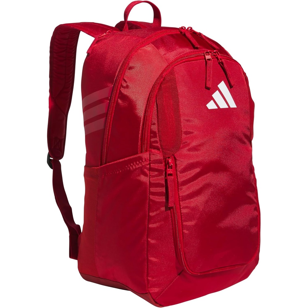 image:imageadidas Stadium Soccer Backpack 36L Padded Laptop Sleeve Holds A Size 5 Ball Vented Gear Pocket Stays Dry On Wet Fields School Gym amp Travel ReadyTeam Power Red 2White4