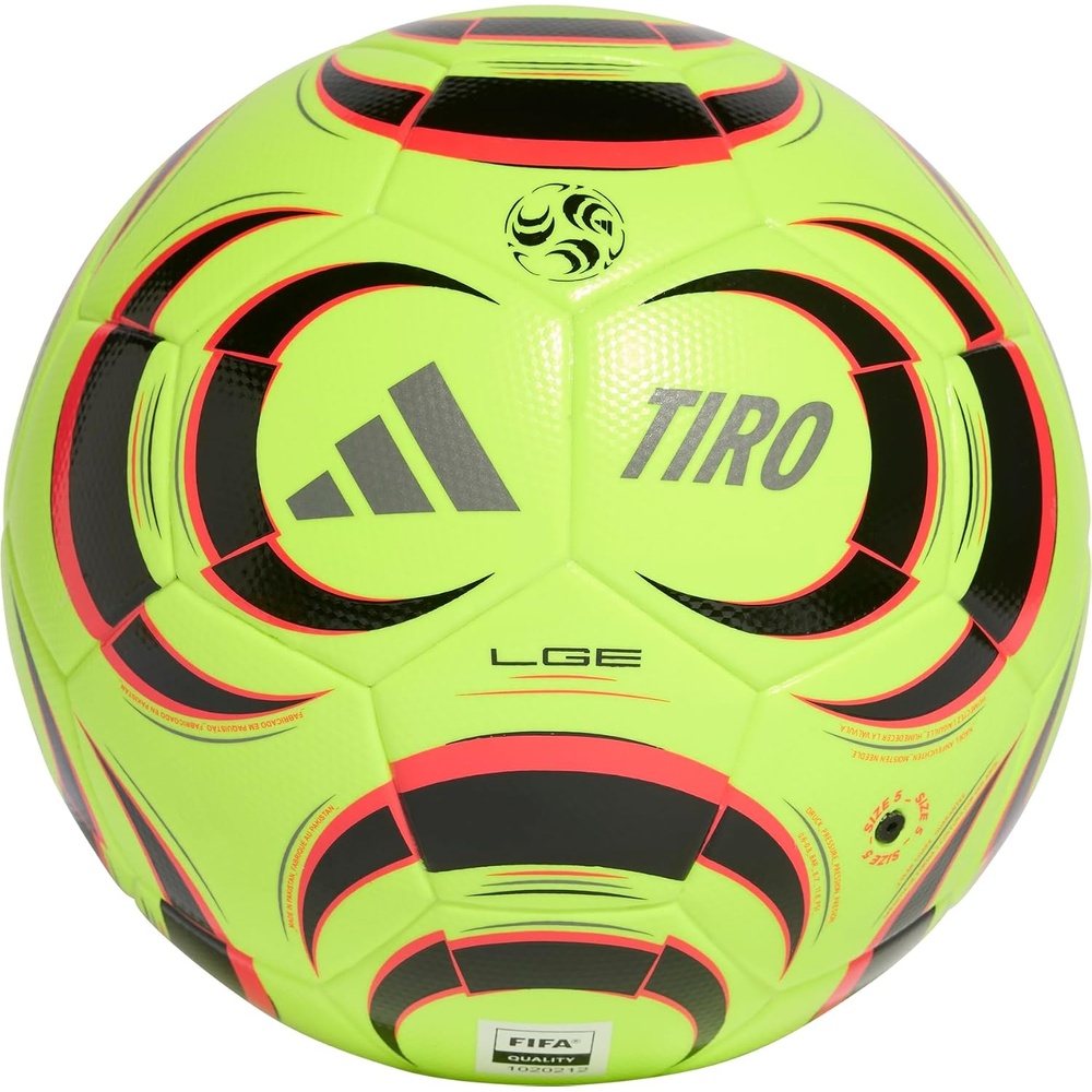image:imageadidas Tiro Soccer BallLucid LemonBlackLucid RedIron MetallicLeague