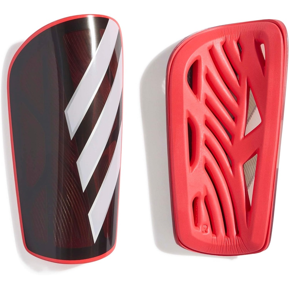 image:imageadidas Unisex Adult Tiro Soccer Shin GuardsBlackLucid RedWhiteSilver MetallicLeague