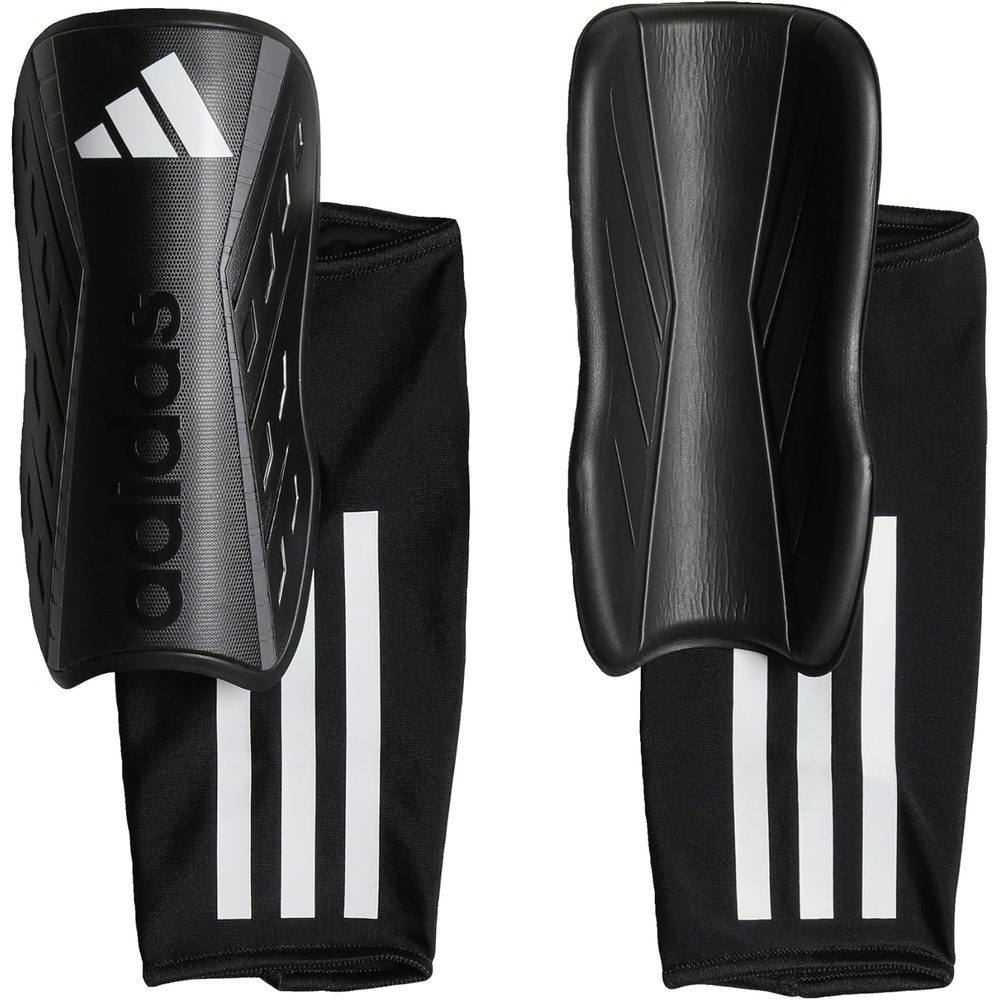 image:imageadidas Unisex Adult Tiro Soccer Shin GuardsBlackWhiteIron MetallicLeague