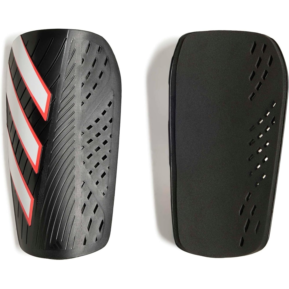 image:imageadidas Unisex Adult Tiro Soccer Shin GuardsBlackWhiteLucid RedClub
