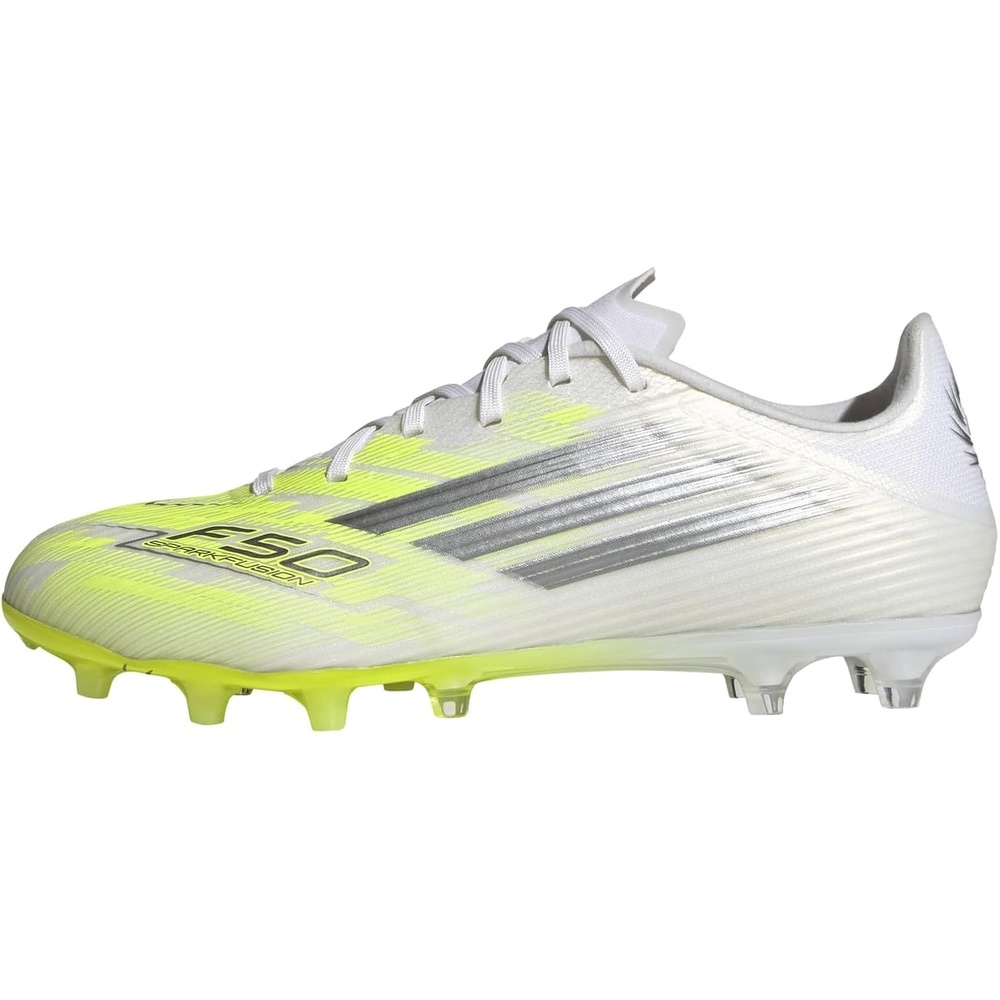 image:imageadidas Womens F50 Sparkfusion League Firm Ground Artificial Ground Sneakers Shoes  PinkWhiteIron MetallicYellow