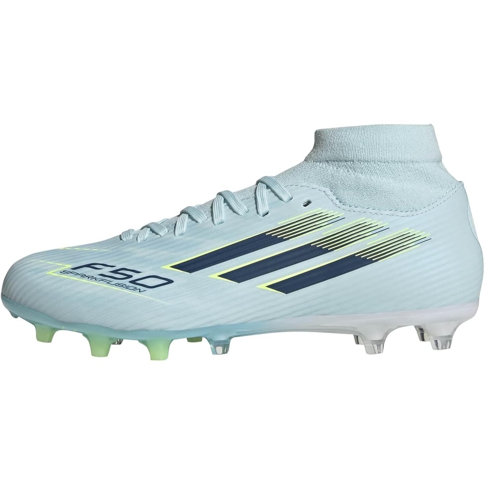 image:imageadidas Womens F50 Sparkfusion League Firm Ground Soccer ShoesAlmost BlueDusky PetrolYellow