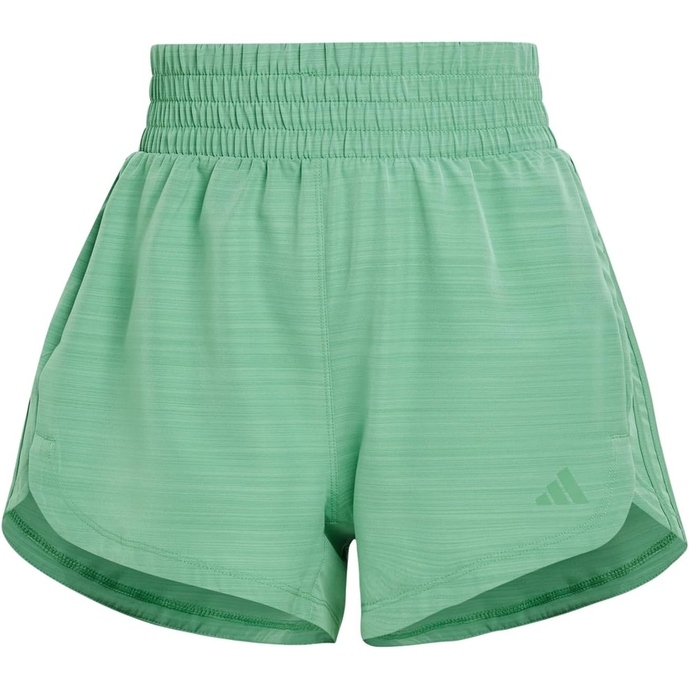 image:imageadidas Womens Pacer Training 3Stripes Woven HighRise ShortsPreloved Green