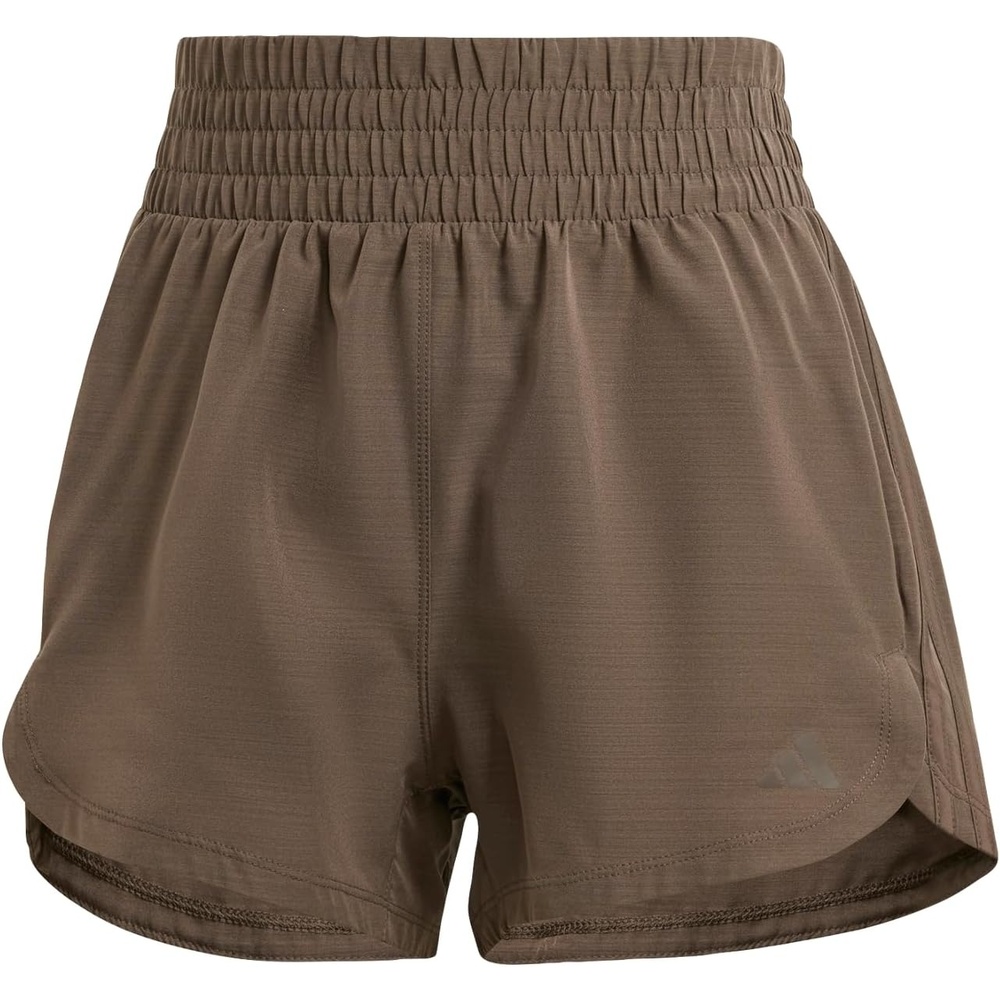 image:imageadidas Womens Pacer Training 3Stripes Woven HighRise ShortsShadow OliveShadow Olive