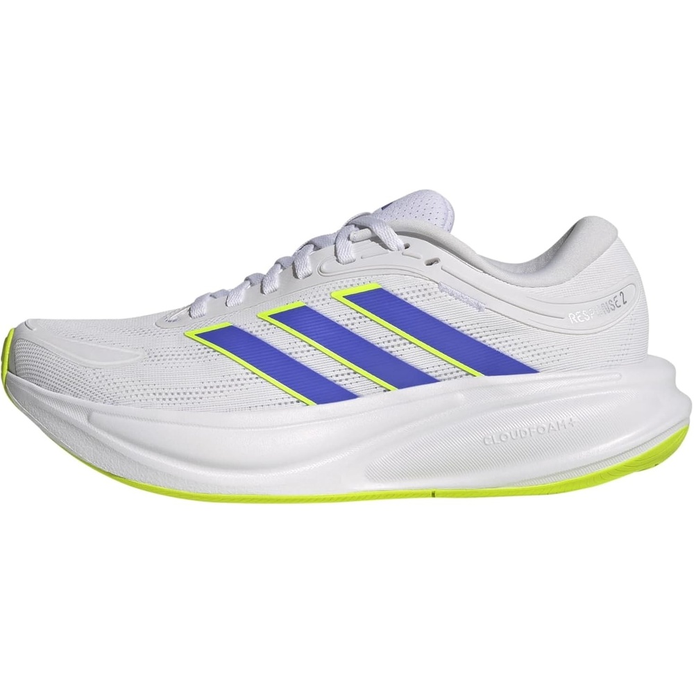 image:imageadidas Womens Response 2 Running ShoeWhiteCobalt BlueLucid Lemon
