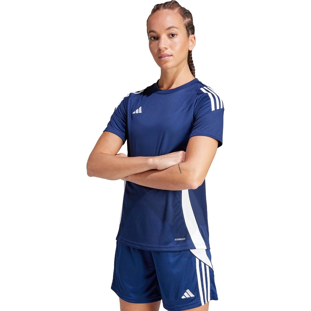 image:imageadidas Womens Tiro 24 JerseyTeam Navy BlueWhite