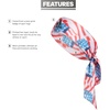 adidas Alphaskin Tie Headband(Americana Blur/Black/Americana/Regular)