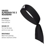 adidas Alphaskin Tie Headband(Black/White)