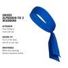adidas Alphaskin Tie Headband(Collegiate Royal Blue/Black)