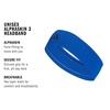 adidas Alphaskin Tie Headband(Collegiate Royal Blue/Black/Grip)