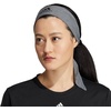 adidas Alphaskin Tie Headband(Heather Grey/Black/Plus Tie/Tie)