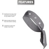 adidas Alphaskin Tie Headband(Heather Grey/Black/Plus Tie/Tie)