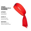 adidas Alphaskin Tie Headband(Red/Black)