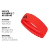 adidas Alphaskin Tie Headband(Red/Black/Grip)