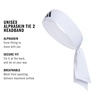 adidas Alphaskin Tie Headband(White/Black)