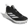 adidas Men’s Adizero Impact 2.0 Baseball(Black/White/Silver Metallic)