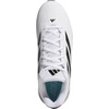 adidas Mens Adizero Impact 2.0 Molded Sneakers Shoes – White(White/Black/Black)