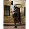 adidas Mens Adizero Pacer Running Sneakers Shoes – Beige(Black/White/Carbon)