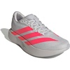 adidas Mens Adizero Pacer Running Sneakers Shoes – Beige(Grey/Lucid Red/Halo Silver)