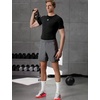 adidas Mens Techfit Compression Casual Tops Casual – Black(Black)
