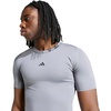adidas Mens Techfit Compression Casual Tops Casual – Black(Grey)