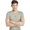 adidas Mens Techfit Compression Casual Tops Casual – Black(Silver Pebble)