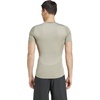 adidas Mens Techfit Compression Casual Tops Casual – Black(Silver Pebble)