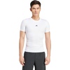 adidas Mens Techfit Compression Casual Tops Casual – Black(White)