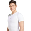 adidas Mens Techfit Compression Casual Tops Casual – Black(White)