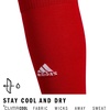 adidas Rivalry Over-the-Calf Soccer Socks 2 Pairs | Unisex, 2-Pack, Cushioned Impact Zones, Arch & Ankle Support, Secure Compression, Over-The-Calf Fit, Game & Practice Ready(1/Team Power Red/White)