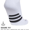 adidas Rivalry Over-the-Calf Soccer Socks 2 Pairs | Unisex, 2-Pack, Cushioned Impact Zones, Arch & Ankle Support, Secure Compression, Over-The-Calf Fit, Game & Practice Ready(White/Black/2)