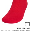 adidas Rivalry Over-the-Calf Soccer Socks 2 Pairs | Unisex, 2-Pack, Cushioned Impact Zones, Arch & Ankle Support, Secure Compression, Over-The-Calf Fit, Game & Practice Ready(Team Power Red/White/2)
