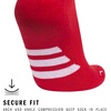 adidas Rivalry Over-the-Calf Soccer Socks 2 Pairs | Unisex, 2-Pack, Cushioned Impact Zones, Arch & Ankle Support, Secure Compression, Over-The-Calf Fit, Game & Practice Ready(Team Power Red/White/2)