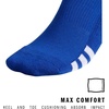 adidas Rivalry Over-the-Calf Soccer Socks 2 Pairs | Unisex, 2-Pack, Cushioned Impact Zones, Arch & Ankle Support, Secure Compression, Over-The-Calf Fit, Game & Practice Ready(1/Team Royal Blue/White)