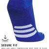 adidas Rivalry Over-the-Calf Soccer Socks 2 Pairs | Unisex, 2-Pack, Cushioned Impact Zones, Arch & Ankle Support, Secure Compression, Over-The-Calf Fit, Game & Practice Ready(Team Royal Blue/White/2)