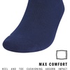 adidas Rivalry Over-the-Calf Soccer Socks 2 Pairs | Unisex, 2-Pack, Cushioned Impact Zones, Arch & Ankle Support, Secure Compression, Over-The-Calf Fit, Game & Practice Ready(Team Navy Blue 2/White/2)