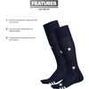 adidas Rivalry Over-the-Calf Soccer Socks 2 Pairs | Unisex, 2-Pack, Cushioned Impact Zones, Arch & Ankle Support, Secure Compression, Over-The-Calf Fit, Game & Practice Ready(1/Team Navy Blue/White)
