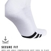 adidas Rivalry Over-the-Calf Soccer Socks 2 Pairs | Unisex, 2-Pack, Cushioned Impact Zones, Arch & Ankle Support, Secure Compression, Over-The-Calf Fit, Game & Practice Ready(1/White/Black)