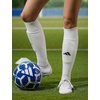 adidas Rivalry Over-the-Calf Soccer Socks 2 Pairs | Unisex, 2-Pack, Cushioned Impact Zones, Arch & Ankle Support, Secure Compression, Over-The-Calf Fit, Game & Practice Ready(White/Black/2)