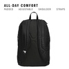 adidas Stadium Soccer Backpack 36L | Padded Laptop Sleeve, Holds A Size 5 Ball, Vented Gear Pocket, Stays Dry On Wet Fields, School Gym & Travel Ready(Black/4)