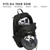 adidas Stadium Soccer Backpack 36L | Padded Laptop Sleeve, Holds A Size 5 Ball, Vented Gear Pocket, Stays Dry On Wet Fields, School Gym & Travel Ready(Black/4)
