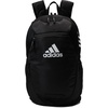 adidas Stadium Soccer Backpack 36L | Padded Laptop Sleeve, Holds A Size 5 Ball, Vented Gear Pocket, Stays Dry On Wet Fields, School Gym & Travel Ready(Black/3)