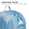 adidas Stadium Soccer Backpack 36L | Padded Laptop Sleeve, Holds A Size 5 Ball, Vented Gear Pocket, Stays Dry On Wet Fields, School Gym & Travel Ready(Team Light Blue/4)