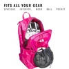 adidas Stadium Soccer Backpack 36L | Padded Laptop Sleeve, Holds A Size 5 Ball, Vented Gear Pocket, Stays Dry On Wet Fields, School Gym & Travel Ready(Team Shock Pink 2/4)