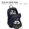 adidas Stadium Soccer Backpack 36L | Padded Laptop Sleeve, Holds A Size 5 Ball, Vented Gear Pocket, Stays Dry On Wet Fields, School Gym & Travel Ready(Team Navy Blue 2/4)