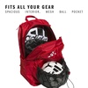 adidas Stadium Soccer Backpack 36L | Padded Laptop Sleeve, Holds A Size 5 Ball, Vented Gear Pocket, Stays Dry On Wet Fields, School Gym & Travel Ready(Team Power Red 2/White/4)