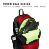 adidas Stadium Soccer Backpack 36L | Padded Laptop Sleeve, Holds A Size 5 Ball, Vented Gear Pocket, Stays Dry On Wet Fields, School Gym & Travel Ready(Team Power Red/3)