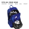 adidas Stadium Soccer Backpack 36L | Padded Laptop Sleeve, Holds A Size 5 Ball, Vented Gear Pocket, Stays Dry On Wet Fields, School Gym & Travel Ready(Team Royal Blue/4)