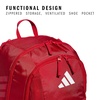 adidas Stadium Soccer Backpack 36L | Padded Laptop Sleeve, Holds A Size 5 Ball, Vented Gear Pocket, Stays Dry On Wet Fields, School Gym & Travel Ready(Team Power Red 2/White/4)